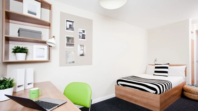 A room in one of our halls of residence
