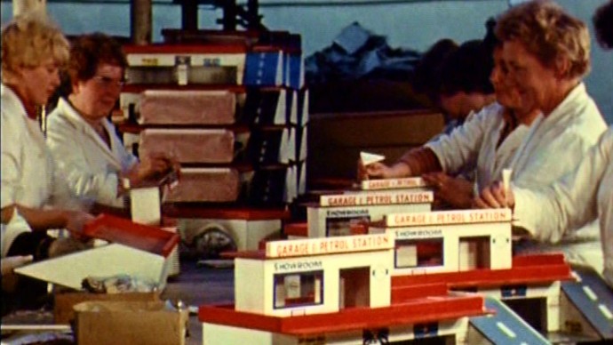 Workers at a toy factory in Nelson