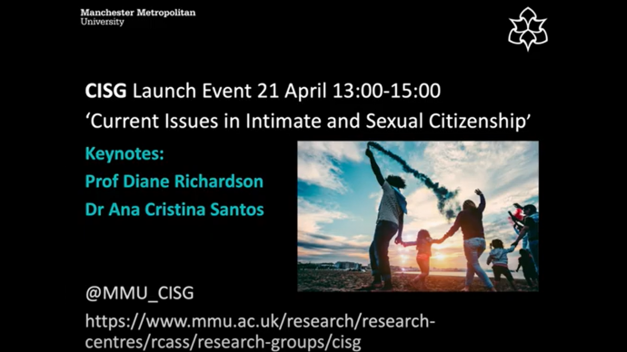 Research group launch event: Current issues in intimate and sexual citizenship