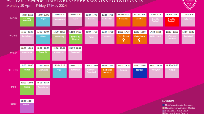 Active campus timetable term 3