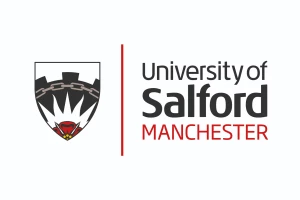 Logo for the University of Salfford, Manchester.