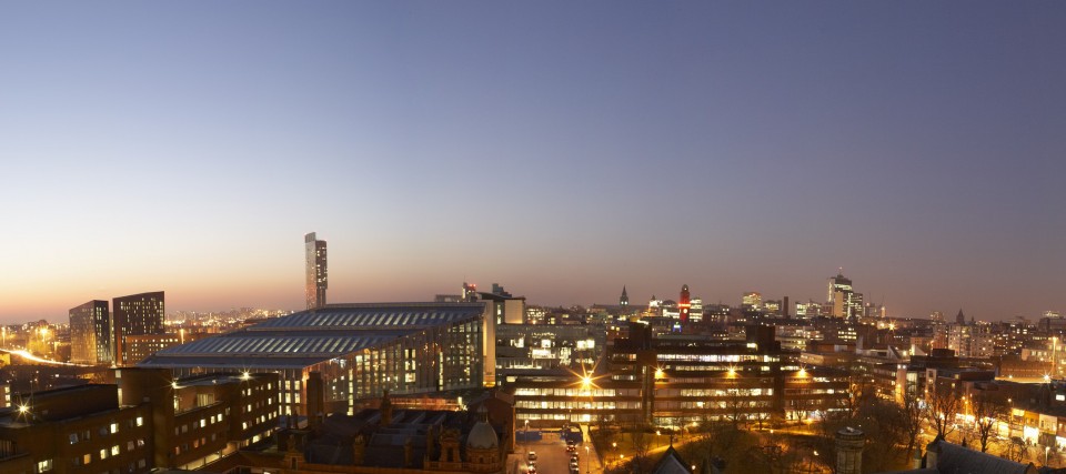 Campus at night
